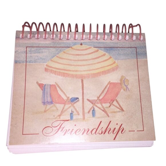 Vintage Small Miniature Friendship Quote Book - Picture 1 of 6